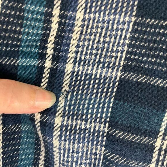 Vintage Carhartt Rugged Outdoor Wear Plaid Corduroy Collar Button Down Shirt Lar - Picture 7 of 7